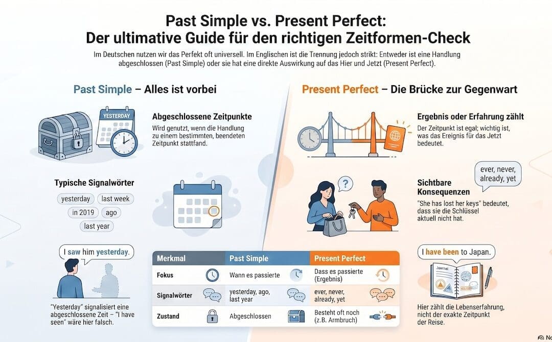 Present Perfect & Some Words (DE/EN)